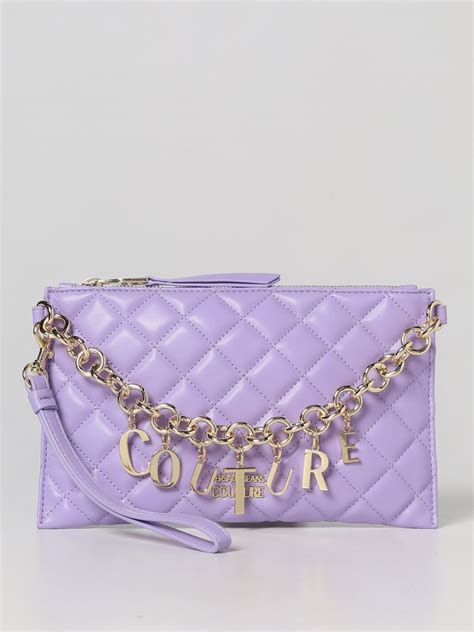 versace jeans couture lilac bag|shoulder bag versace jeans couture.